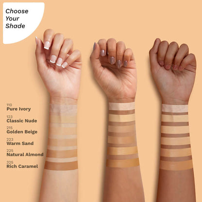 Pilgrim Dream Matte Serum Foundation With Matte & Poreless All Day Coverage Lightweight - Warm Sand -30 ml