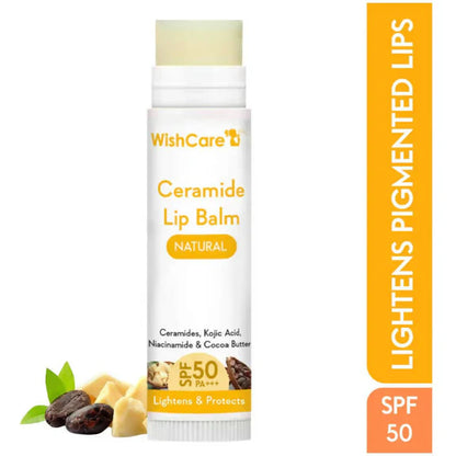 Wishcare Ceramide Lip Balm with SPF50 PA+++ - Natural - 5 gm