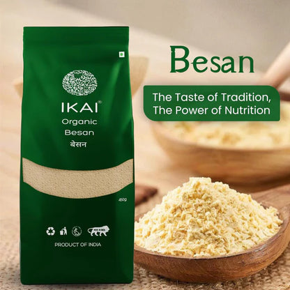 IKAI Organic Besan (Gram Flour) - 450 gm
