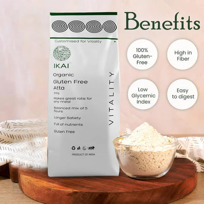 IKAI Organic Gluten Free Atta - 500 gm