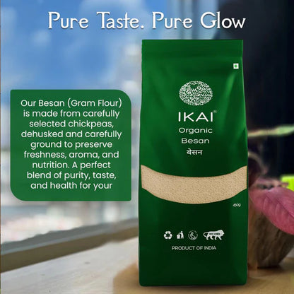 IKAI Organic Besan (Gram Flour) - 450 gm