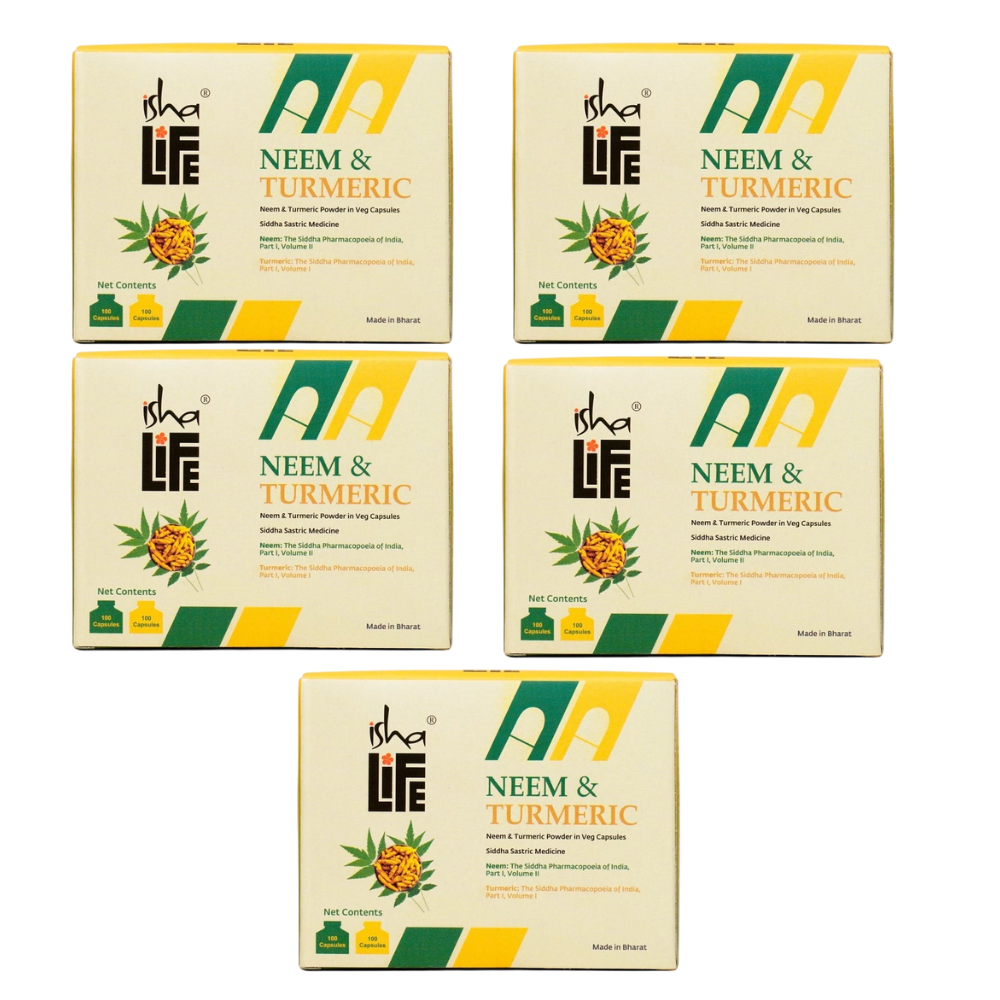 Isha Life Neem and Turmeric Capsules