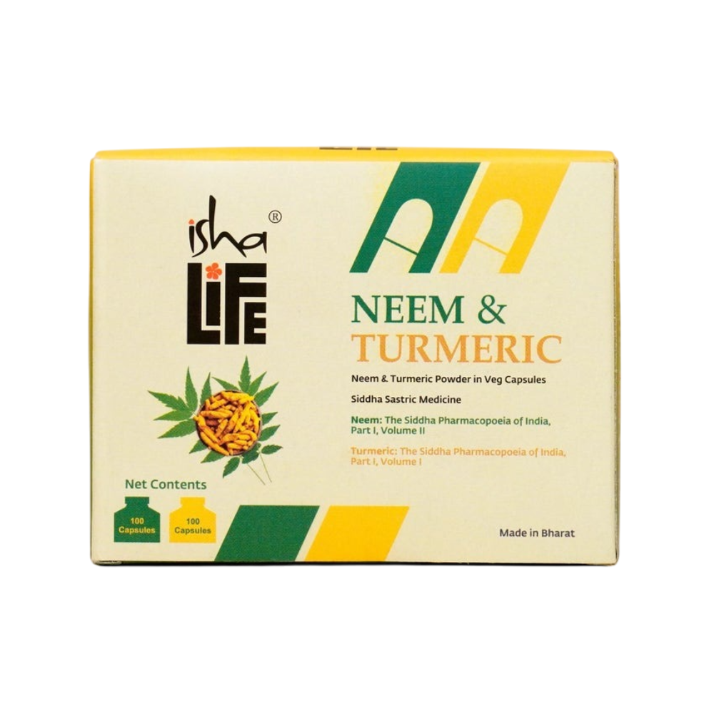 Isha Life Neem and Turmeric Capsules