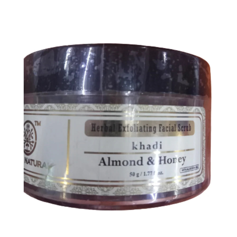 Khadi Natural Almond & Honey Exfoliating Facial Scrub - 50 gm