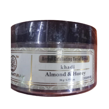 Khadi Natural Almond & Honey Exfoliating Facial Scrub - 50 gm