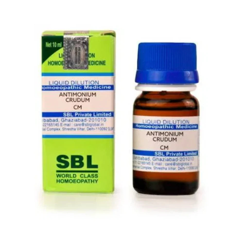 SBL Homeopathy Antimonium Crudum Dilution -6 CH