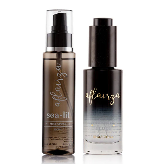 Aflairza Magic Drops + Sea lit - Waterproof Serum and Makeup Sealer Combo - combo