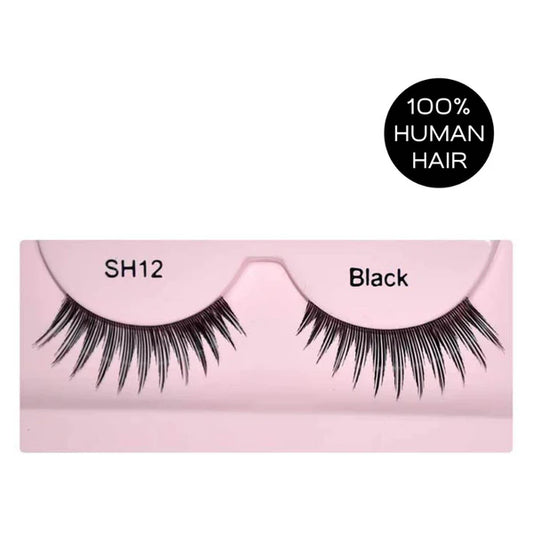 Glamgals Hollywood-U.S.A Stylish Black Soft Thick Reusable False Eye Lashes For Women - Limited Time Offer - 2.2 gm