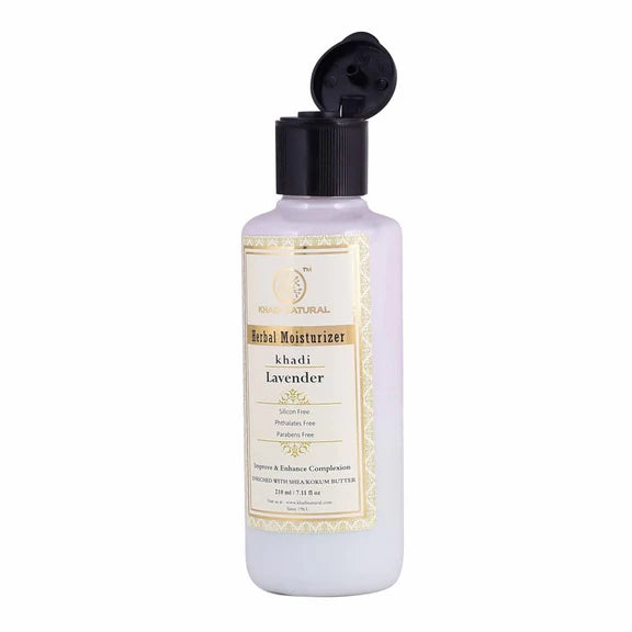 Khadi Natural Lavender Herbal Moisturizer - 210 ml