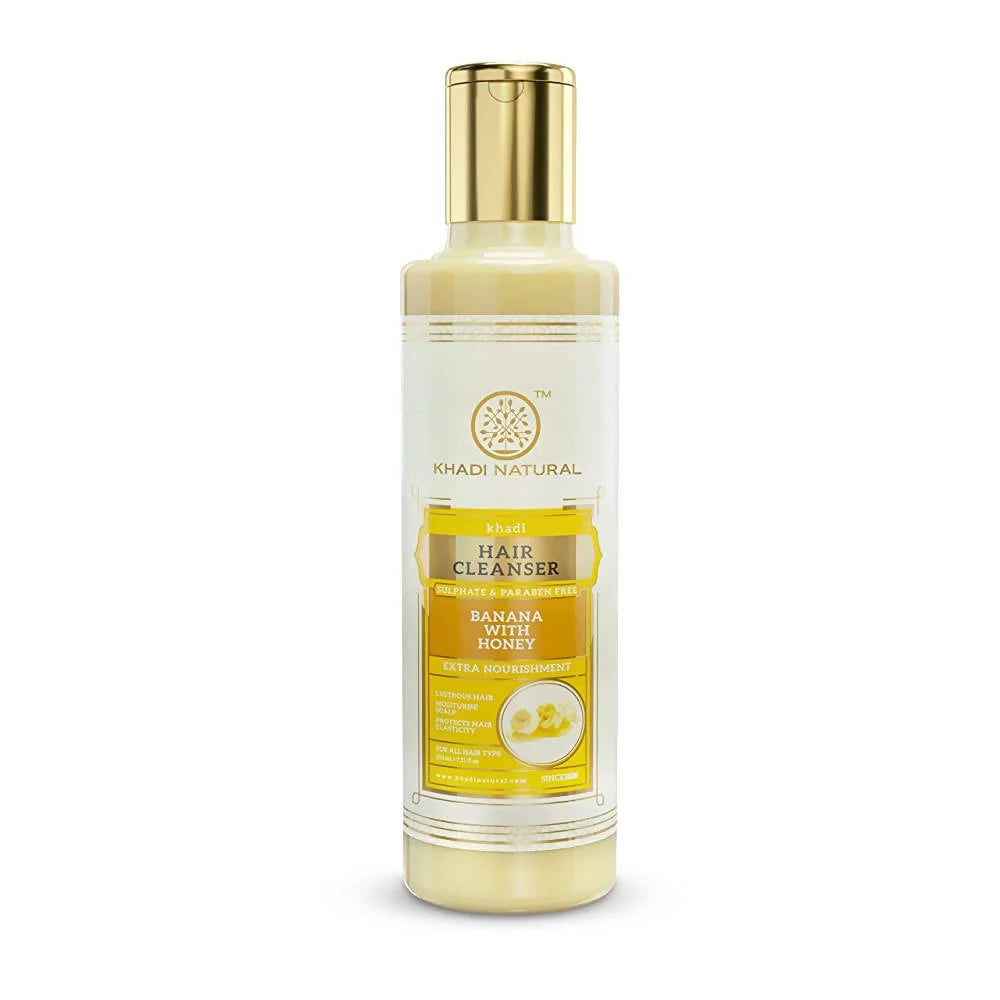 Khadi Natural Banana With Honey Hair Cleanser - 210 ml