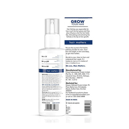 Man Matters Hair Growth Oil With Bhringraj Oil, Onion Oil, Amla Oil, Shikakai Oil & Brahmi Oil
