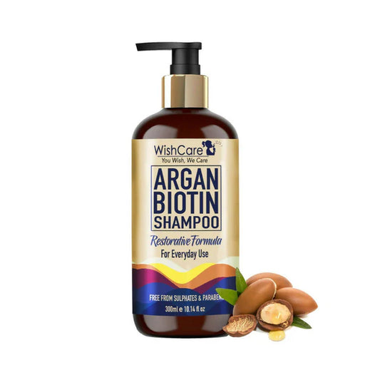 Wishcare Argan Oil Biotin Shampoo - 300 ml