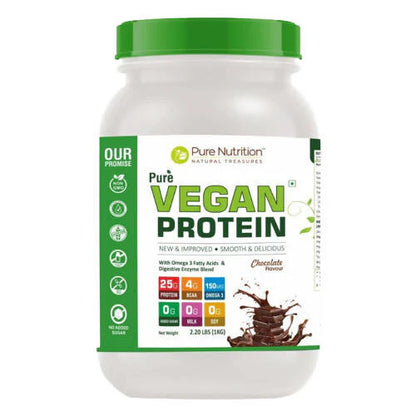 Pure Nutrition Pure Vegan Protein Powder - 1 kg - Chocolate