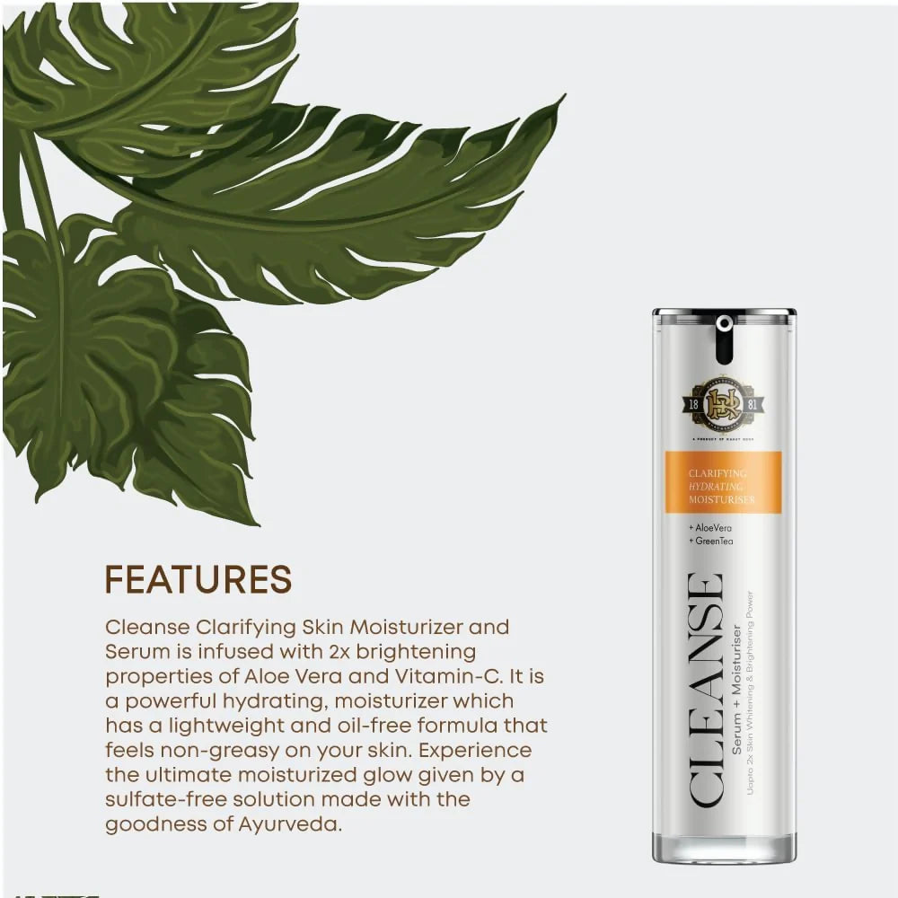 Cleanse Ayurveda Face Serum Moisturizer - 50 ml