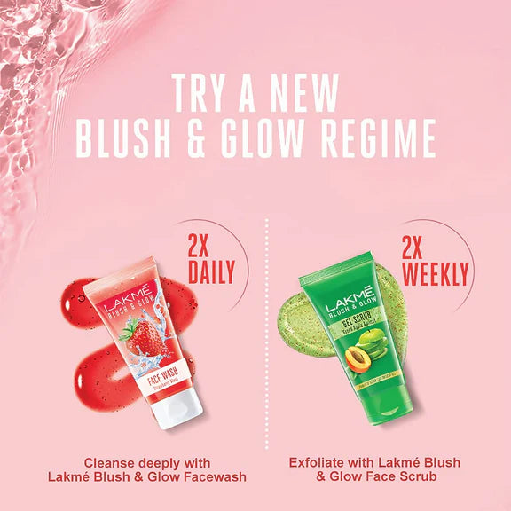 Lakme Blush & Glow Strawberry Freshness Gel Face Wash - 150 gm