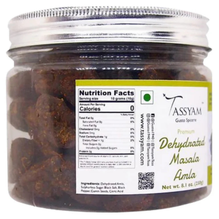 Tassyam Organics Dehydrated Masala Amla Slices - 250 gm