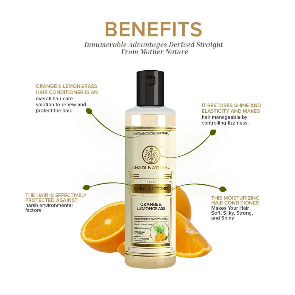 Khadi Natural Orange & Lemongrass Hair Conditioner - 210 ml