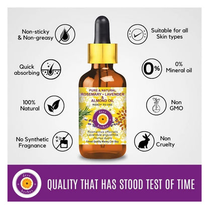 Deve Herbes Pure And Natural Rosemary Lavender & Almond Oil - 100 ml