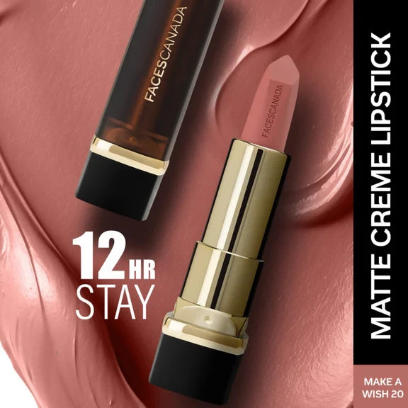 Faces Canada Comfy Matte Creme Lipstick - Make A Wish 20 - 4.2 gm