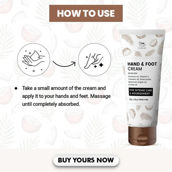 The Natural Wash Hand & Foot Cream - 50 gm