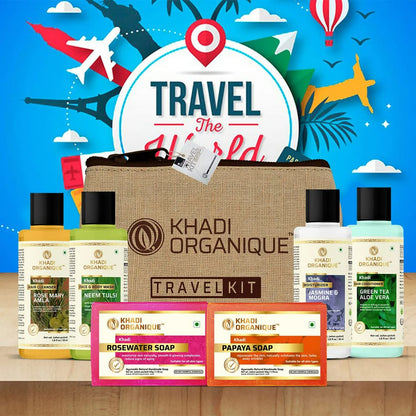 khadi Organique Grooming Travel Kit Men & Women - combo