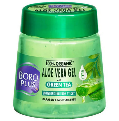 Emami Boroplus 100% Organic Aloe Vera Gel with Green Tea - 200 ml
