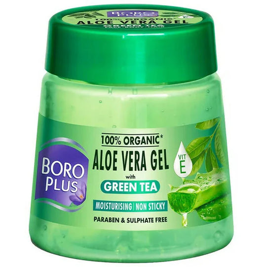 Emami Boroplus 100% Organic Aloe Vera Gel with Green Tea - 200 ml