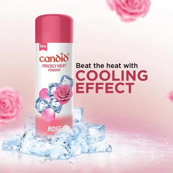 Candid Prickly Heat Powder With Rose - 120 gm