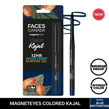 Faces Canada Magneteyes Color Kajal - Blue Motivation 01 - 0.25 gm