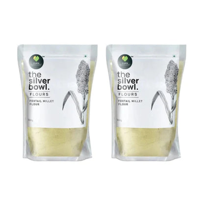 Vijaya Traditional Recipes The Silver Bowl Foxtail Millet Flour - 500 gm - Pack of 2