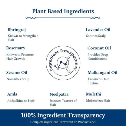 Blue Nectar Briganantadi Rosemary Hair Nourishment Oil - 100 ml