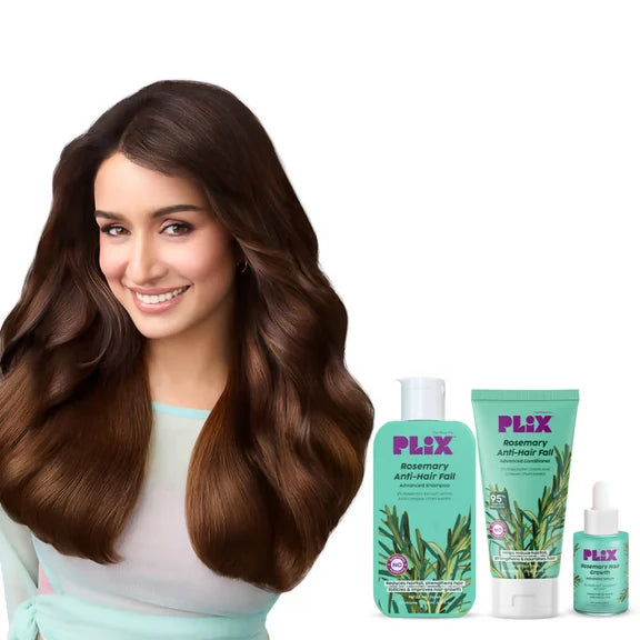 PLIX The Plant Fix Rosemary Anti Hairfall Regime 3% Redensyl Serum, Shampoo & Conditioner - combo