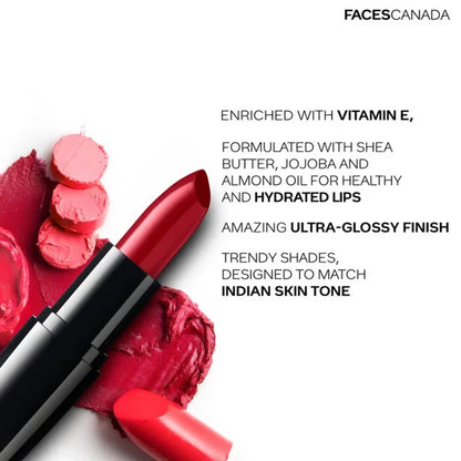 Faces Canada Creme Finish Lipstick - Wine Drop 20 - 4 gm