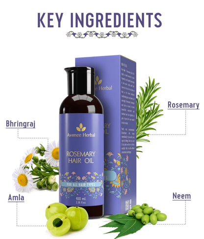 Avimee Herbal Rosemary Hair Care Routine Combo: Rosemary Water Spray & Rosemary Hair Oil - combo