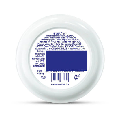 Nivea Soft Daily UV Light Moisturising Cream - 50 ml