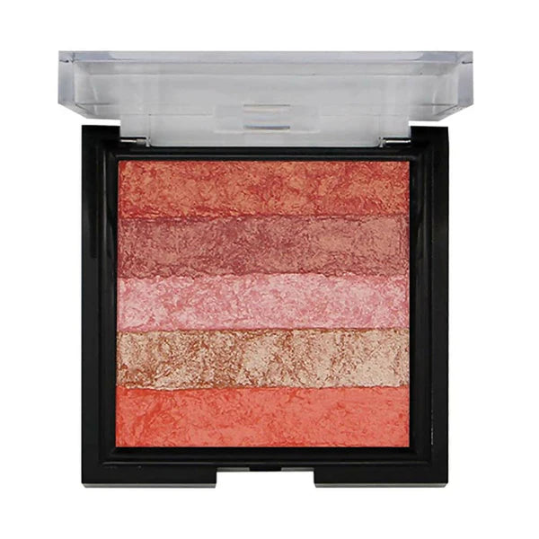 Fashion Colour Shimmer Brick & Blusher 2 in 1 Glow Bronzer Powder-Shade 03 (Medium To Fair) - Shade 03
