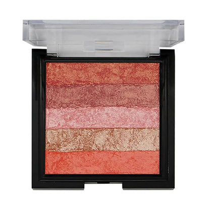 Fashion Colour Shimmer Brick & Blusher 2 in 1 Glow Bronzer Powder-Shade 03 (Medium To Fair) - Shade 03