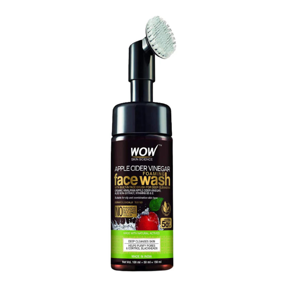 Wow Skin Science Apple Cider Vinegar Foaming Face Wash Combo