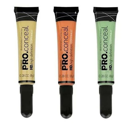 Favon Fab Secret Pack of 3 Concealer (Contour/Corrector) (Orange, Green, Beige) - Combo