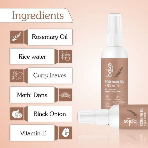 Bake Rosemary + Rice Water Hair Growth Therapy - 100 ml