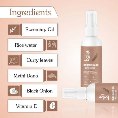 Bake Rosemary + Rice Water Hair Growth Therapy - 100 ml