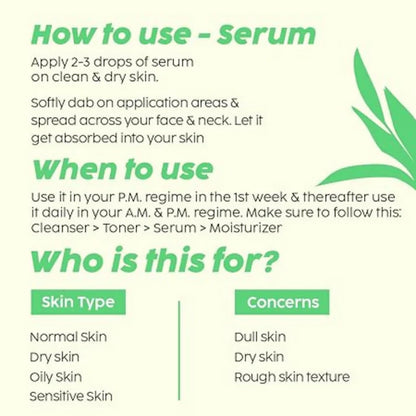 PLIX The Plant Fix 10% Vitamin C Glow Face Serum & Lip Scrub For Skin Brightening & Exfoliate Lips - combo