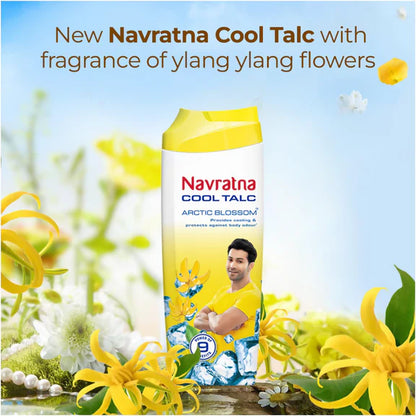 Navratna Cool Arctic Blossom Talc - 400 gm