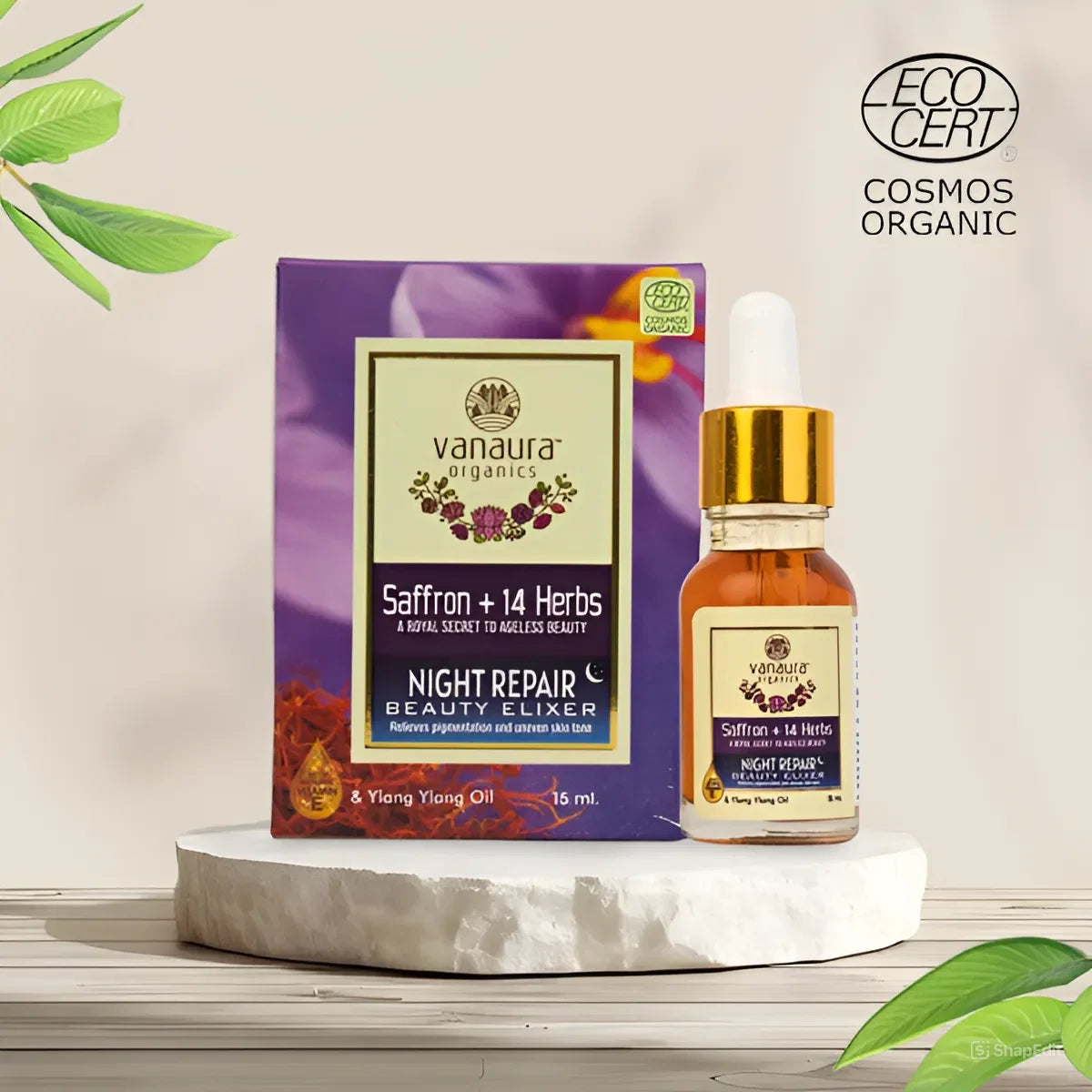 Saffron+14 herbs, Night repair beauty elixir-15ml