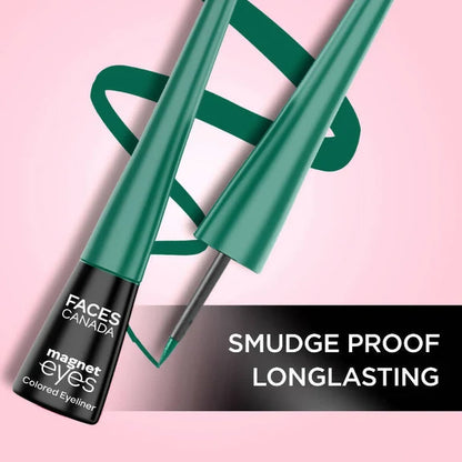 Faces Canada Magneteyes Colored Eyeliner - Elegant Green - 4 ml