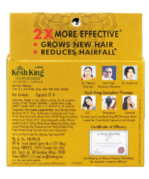 Kesh King Ayurvedic Hair Growth Capsules - 30 Capsules