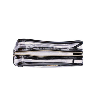 Colorbar Pouch Lips & Lashes Box Pouch (Set Of Two) - Black - Combo