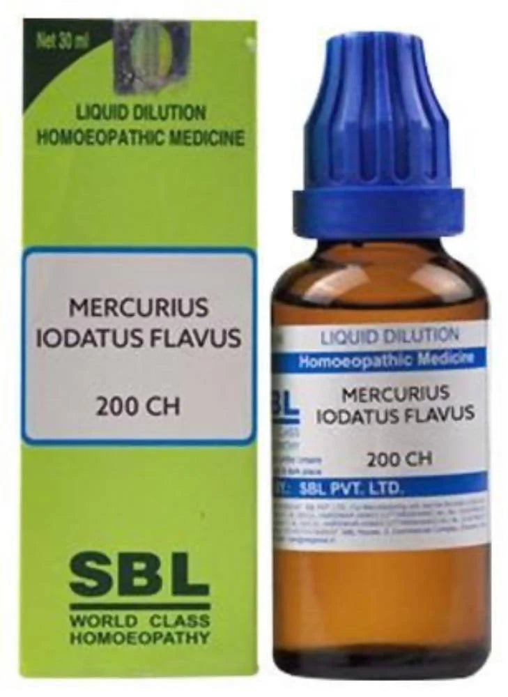 SBL Homeopathy Mercurius Iodatus Flavus Dilution -6 CH