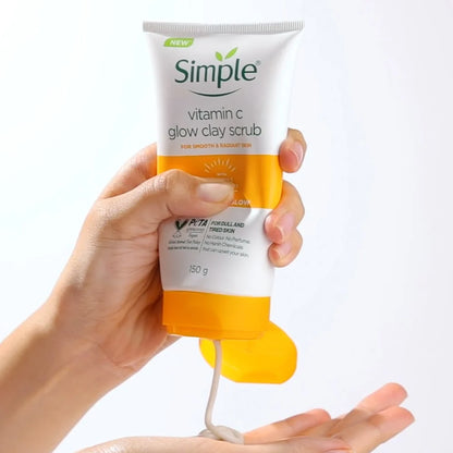 Simple Protect N Glow Vitamin C Glow Clay Scrub, 150g
