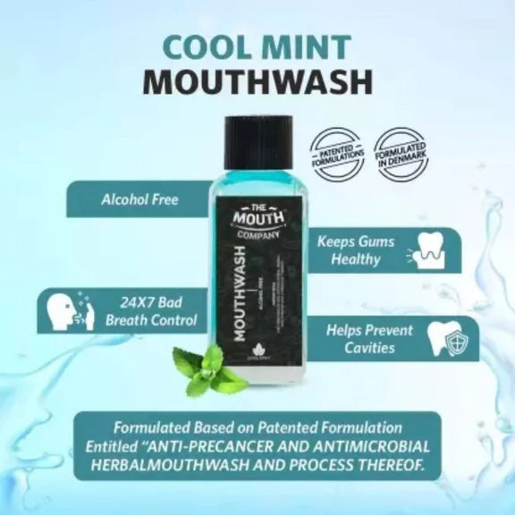 The Mouth Company Cool Mint Mouthwash - 100 ml